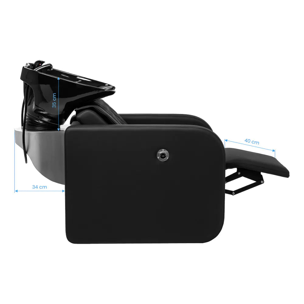 Kadeřnická mycí jednotka Gabbiano Sylvia černá