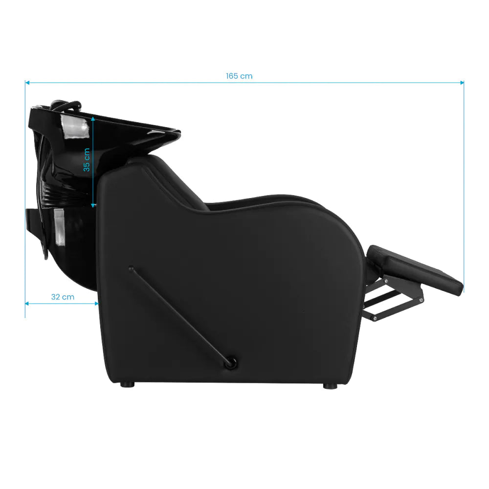 Gabbiano Kadeřnická mycí jednotka Carmen černá