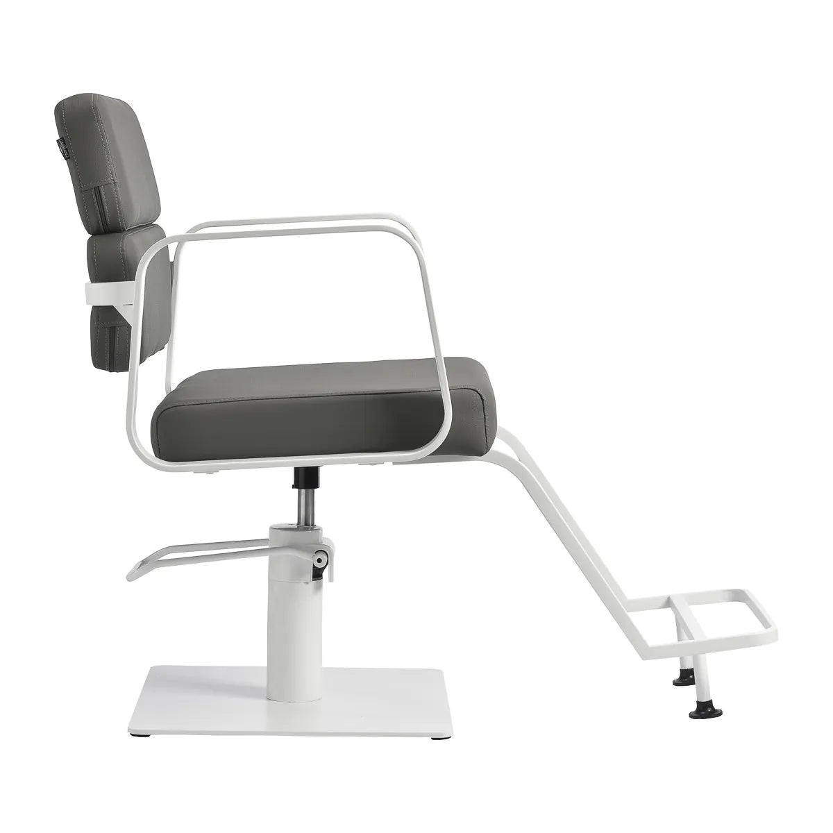 Gabbiano hairdressing chair Porto white gray