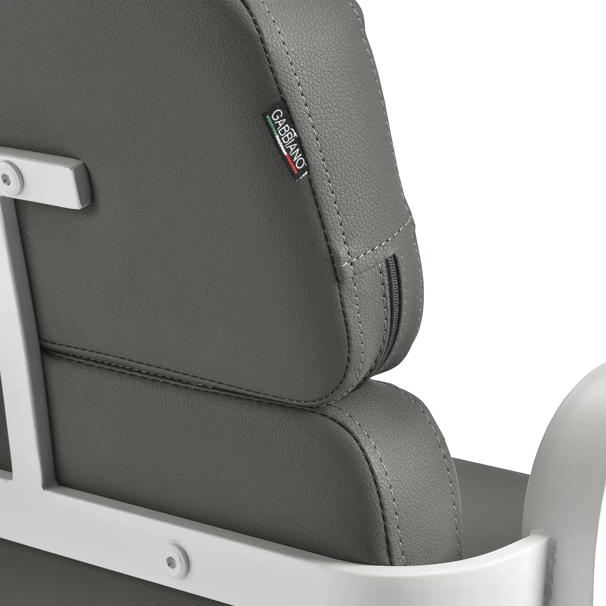 Gabbiano hairdressing chair Porto white gray