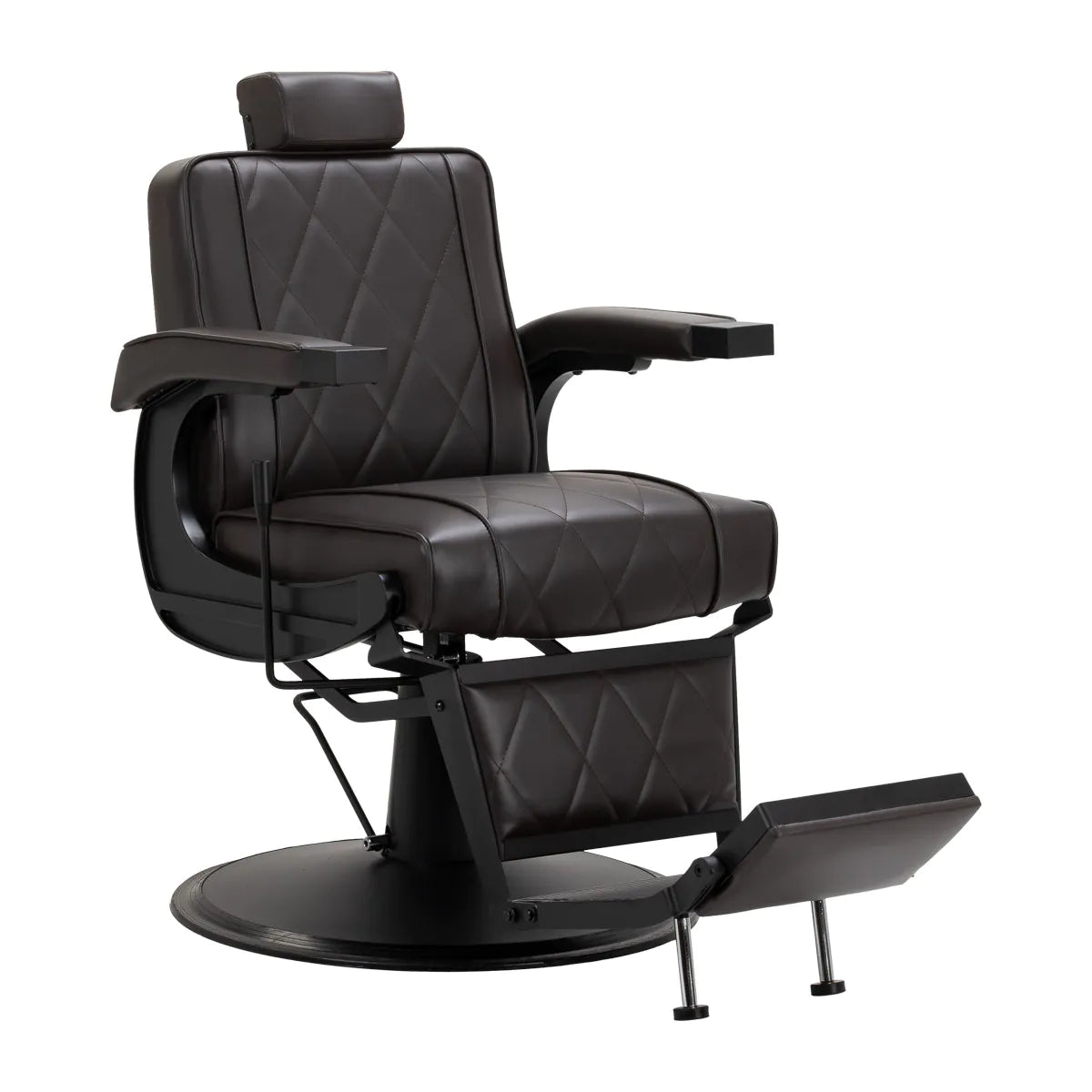 Holičské křeslo Hair System BM88066B hnědé