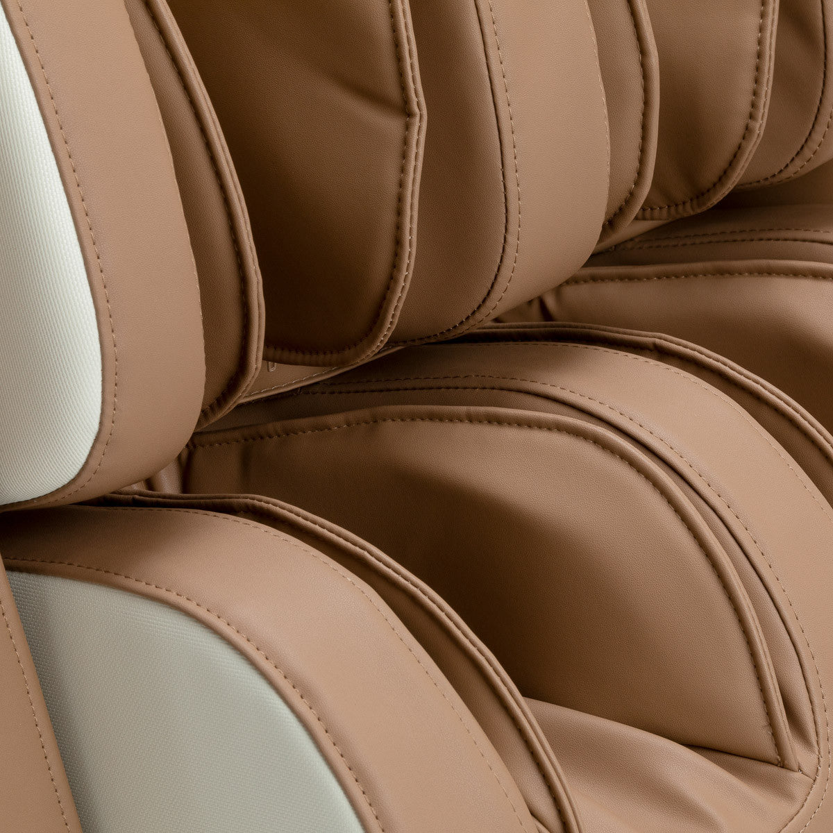 Masážní křeslo Sakura Luxury 808 v bílé a béžové barvě