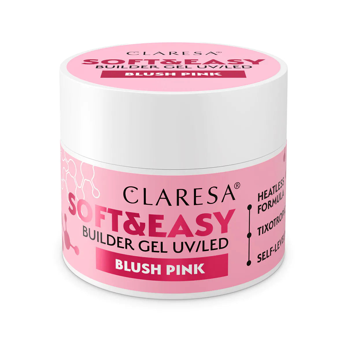 Claresa builder gel Soft&Easy tvářenka růžová 90g