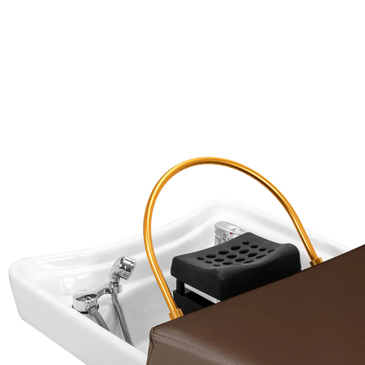 Gabbiano Head Spa Bali hair washing bed brown