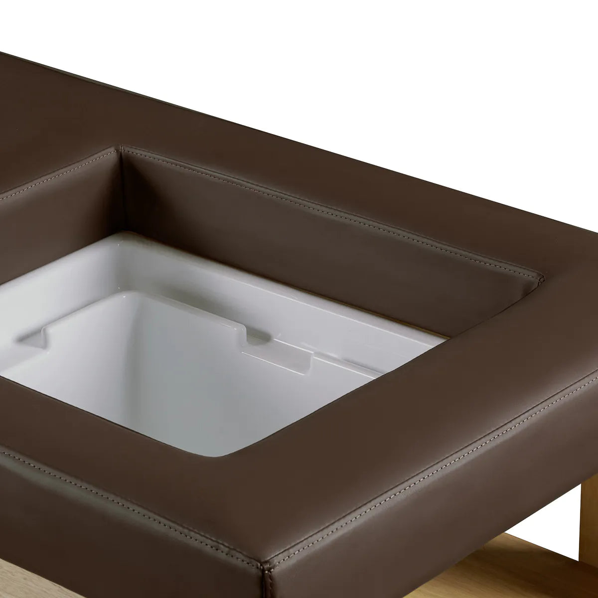 Gabbiano Head Spa Bali hair washing bed brown