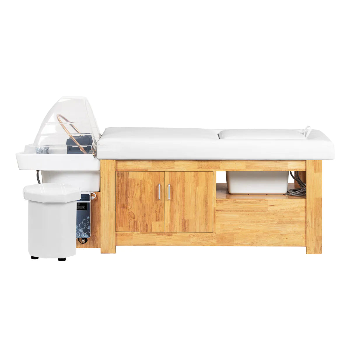 Gabbiano Head Spa Bali hair washing bed white