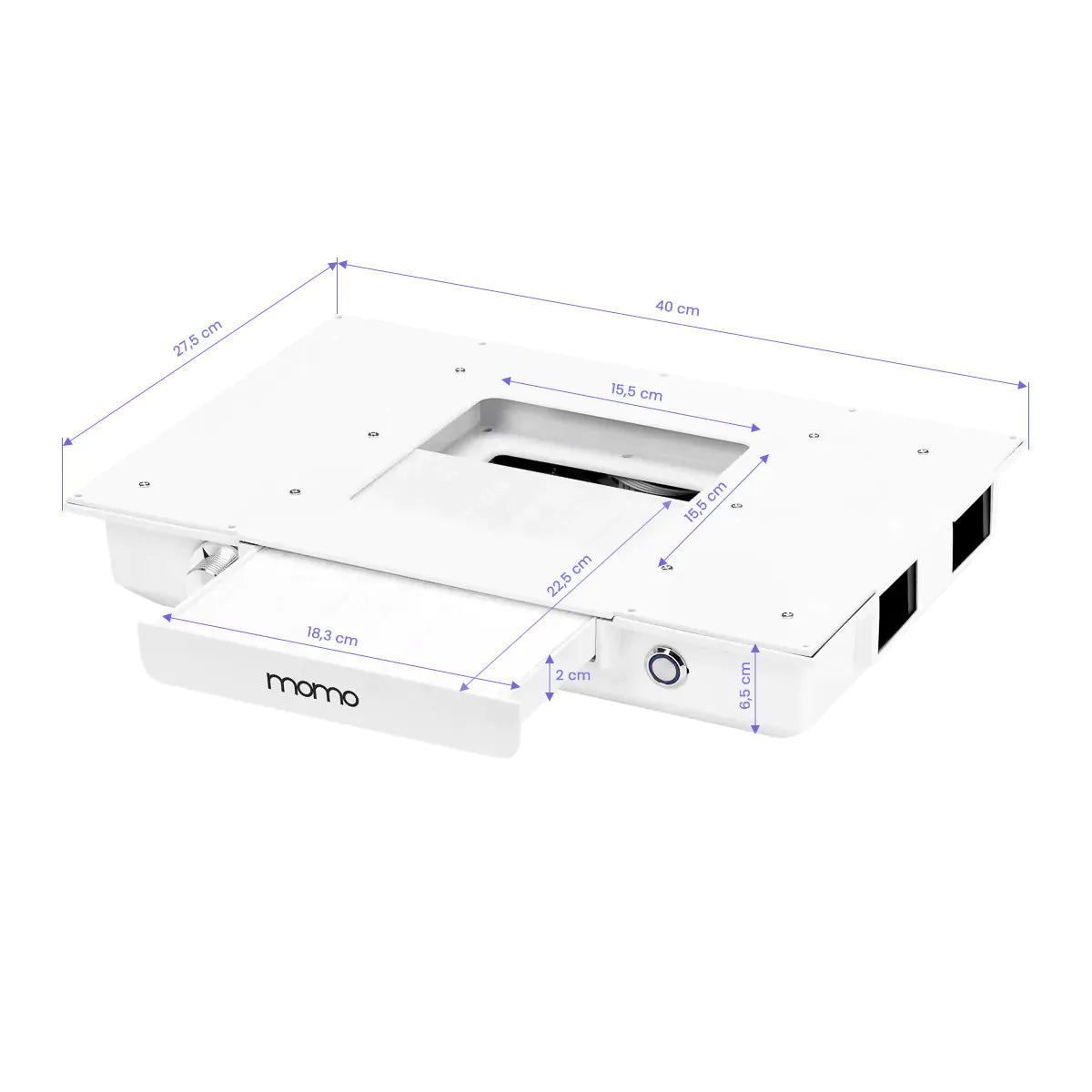 Momo 05-BL cosmetic desk with absorber