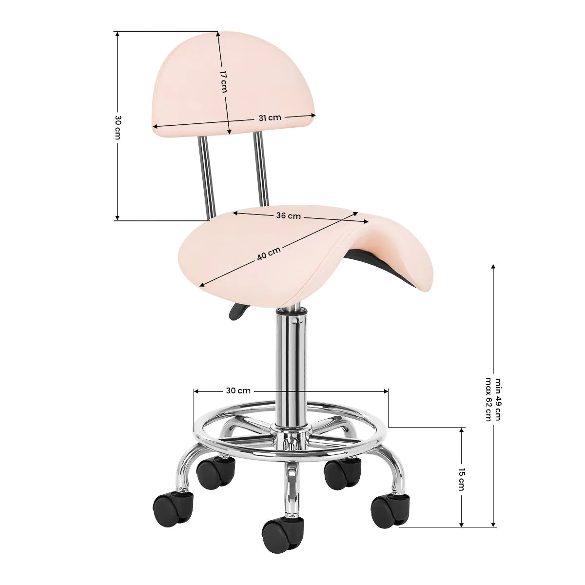 Kosmetikhocker 6001 pink