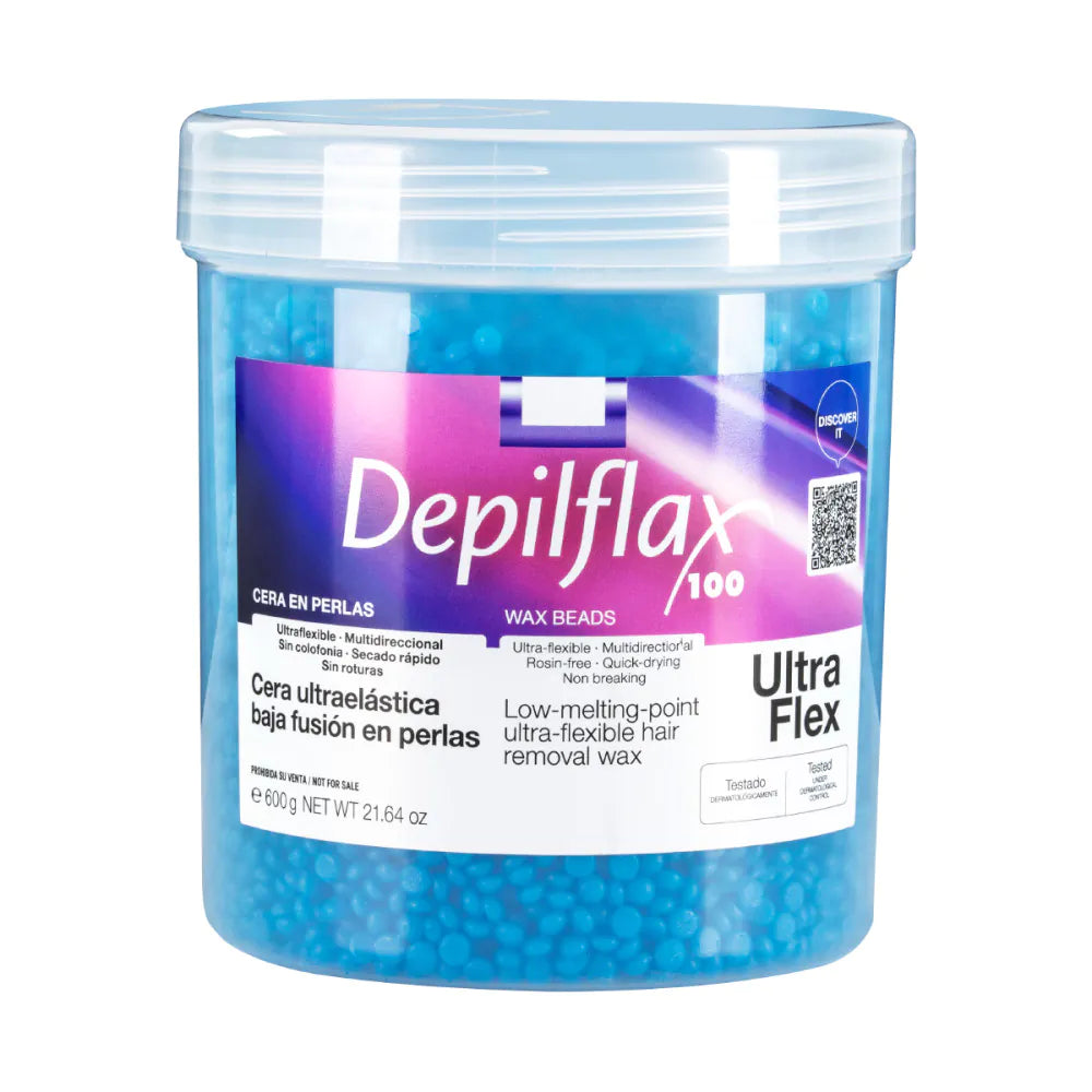Depilflax 100 flexibles Niedrigtemperaturwachs Ultraflex Blau 600g