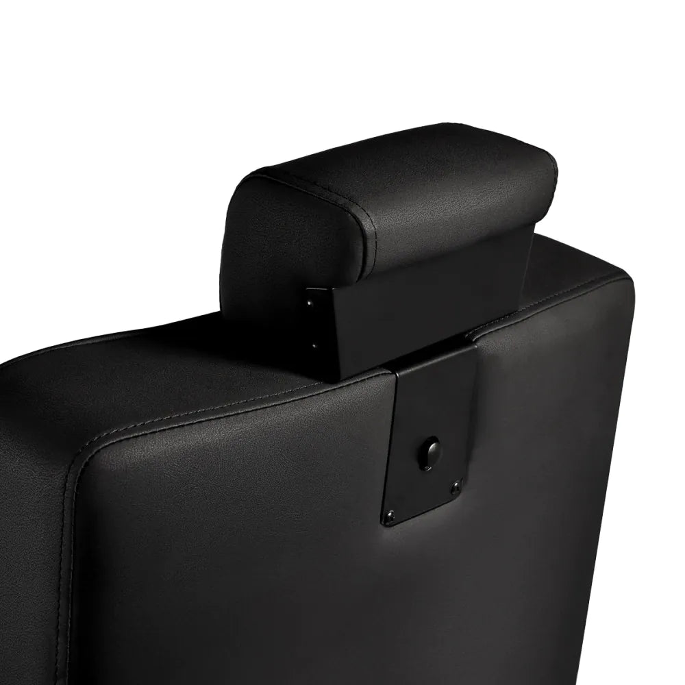 Holičské křeslo Gabbiano Visionerio černé s černým rámem