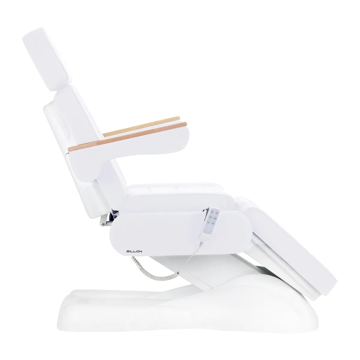 Elektrické kosmetické křeslo SILLON Lux 273b 3 motory studená bílá
