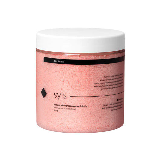 Syis Pink Balance – růžová hořčíková sůl do koupelí pro nohy 600 g