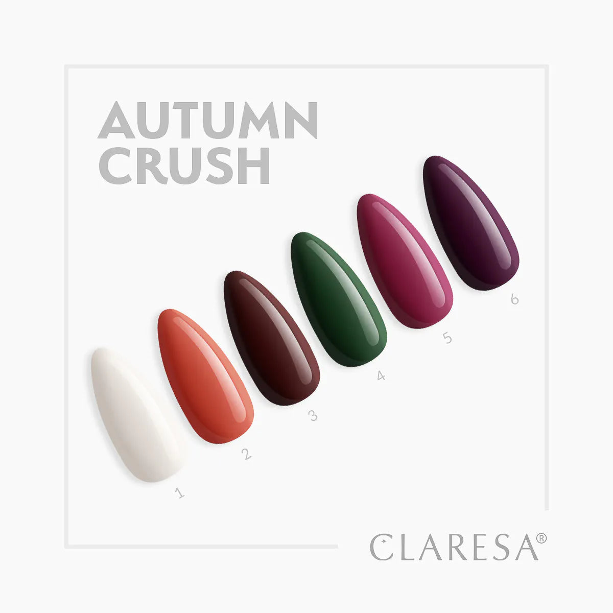 CLARESA HYBRIDNÍ LAK NA NEHTY AUTUMN CRUSH 6 5G