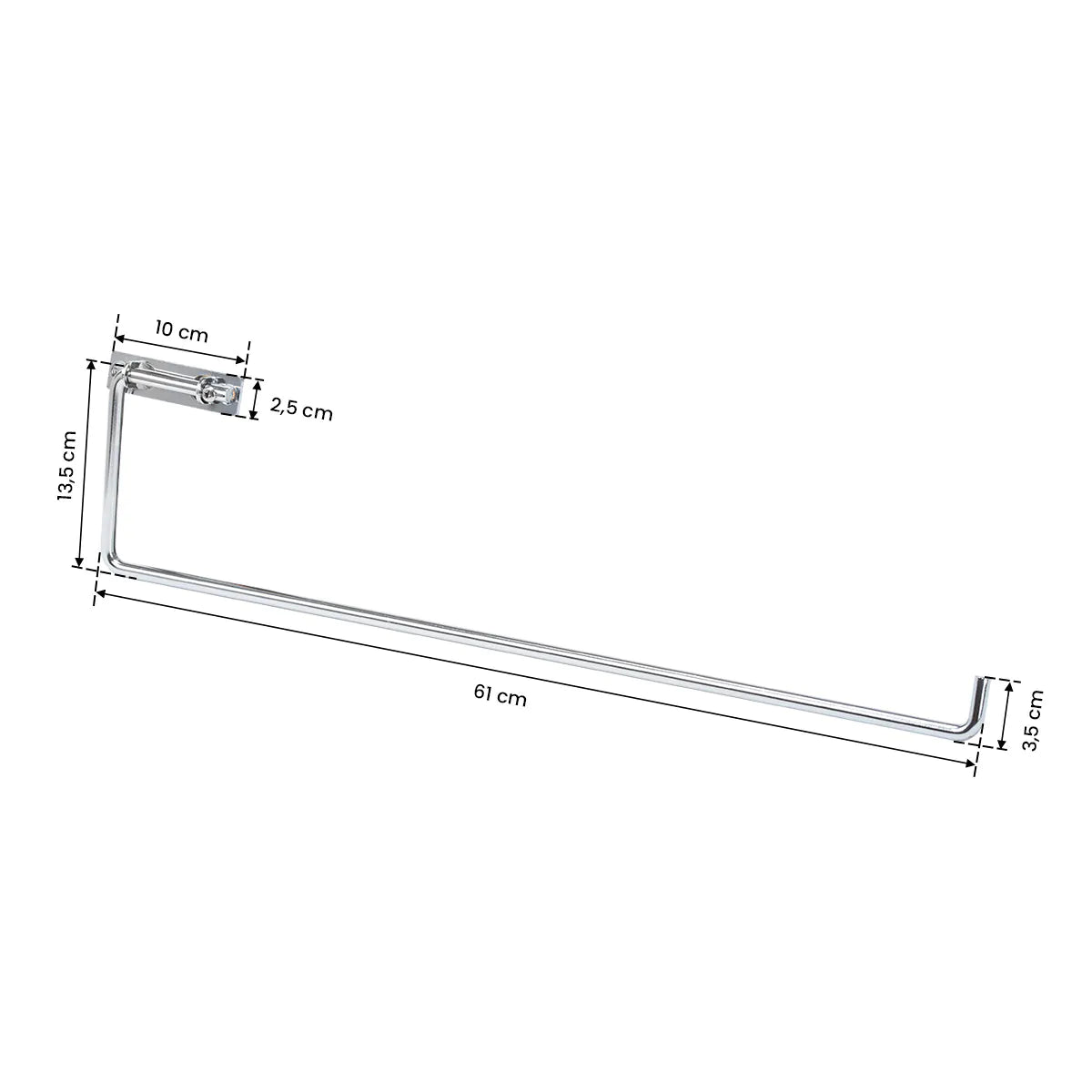 Towel holder for the Sillon chair