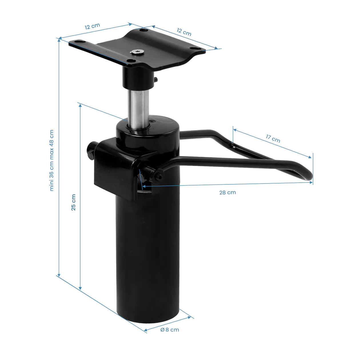 Actuator for the D-04 hairdressing chair black