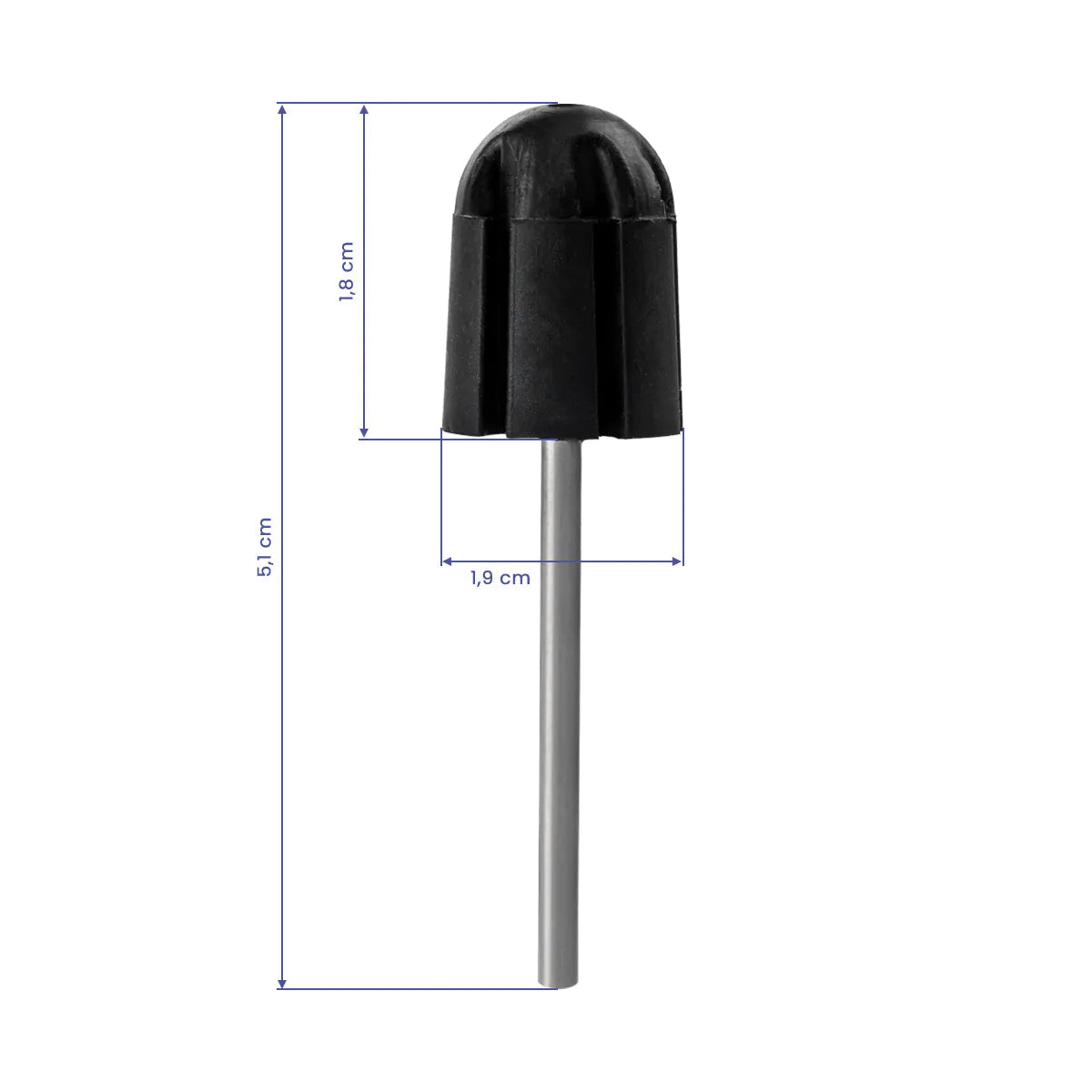 Pedikúrní sada 5 filtrů pro brusku EXO, gumový nosič 13 mm, nástavce EXO Med Cap