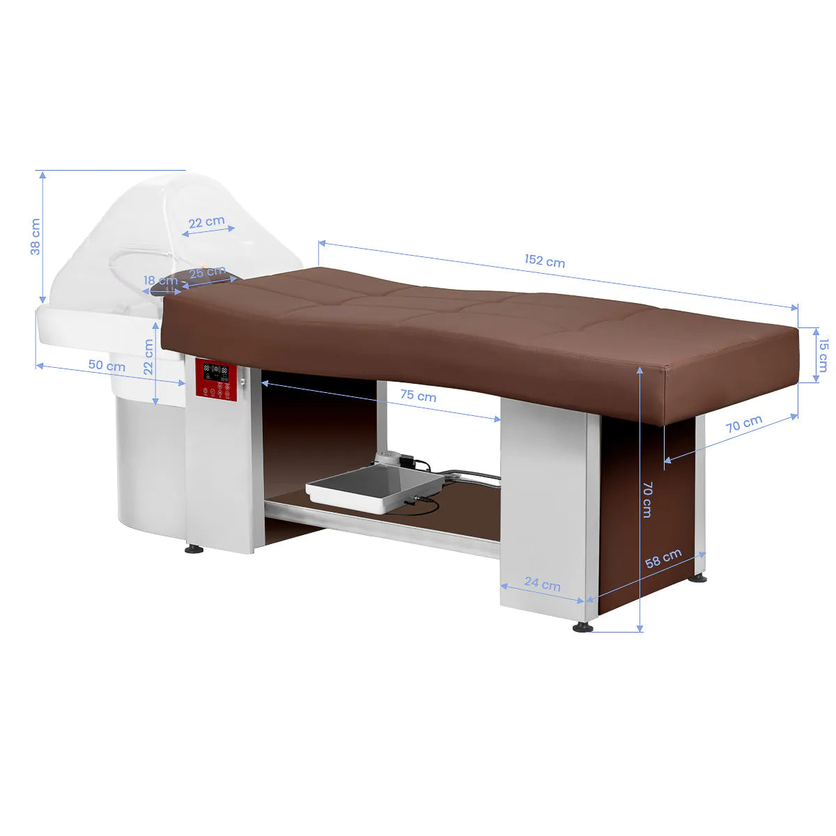Gabbiano Waschsessel Head Spa 017 braun