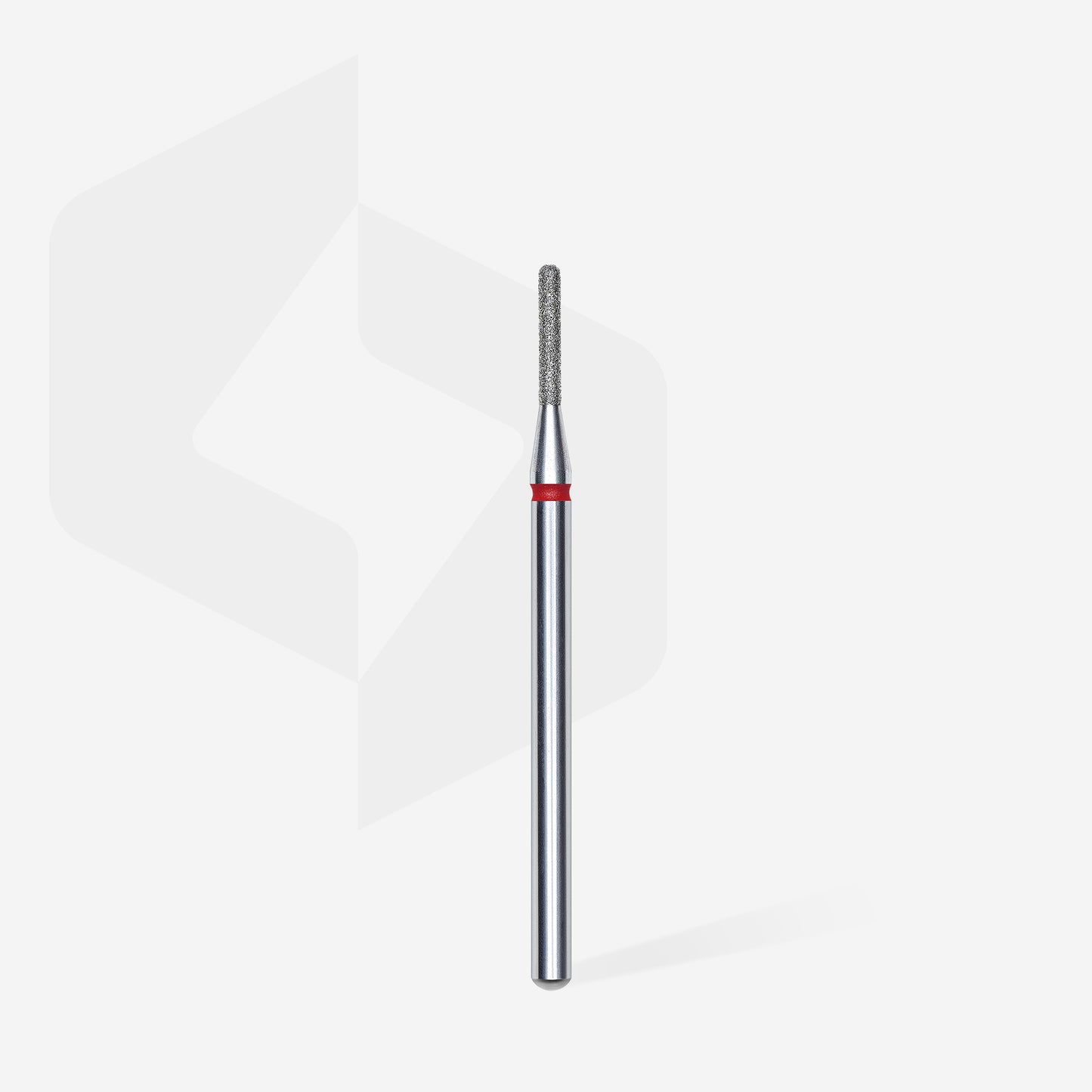 Diamond nail drill bit rounded cylinder red EXPERT head diameter 1,4 mm / working part 8 mm - STALEKS