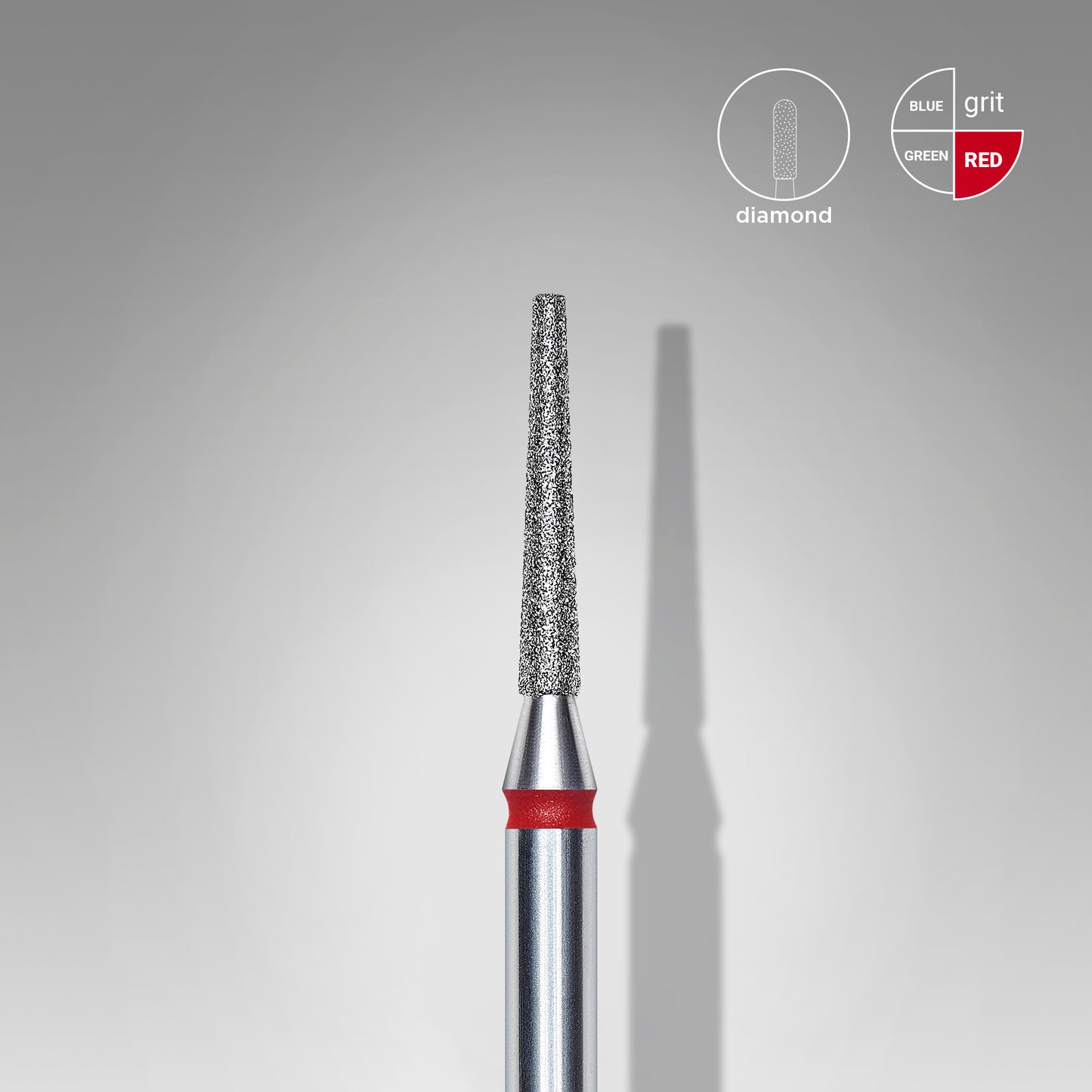 Diamantový vrták na hřebíky frustum červený EXPERT průměr hlavy 1,6 mm / pracovní část 10 mm - STALEKS