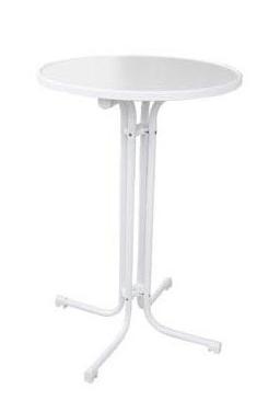 Banquet folding table MODENA with top Ø 70 cm, white