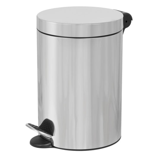 Nášlapný odpadkový koš, lesklý nerez, 3 l