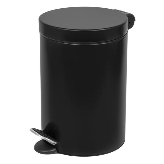 Nášlapný odpadkový koš, černý, 3l