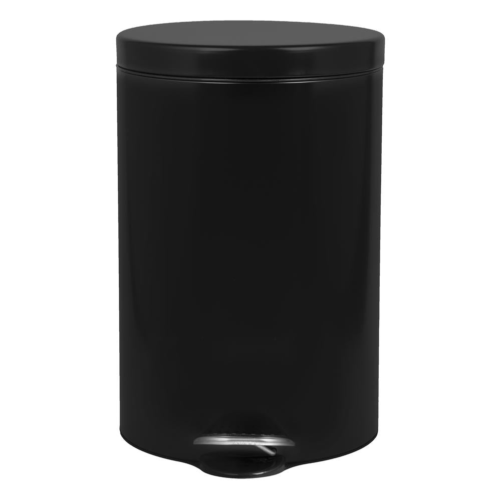 Nášlapný odpadkový koš, černý, 12l