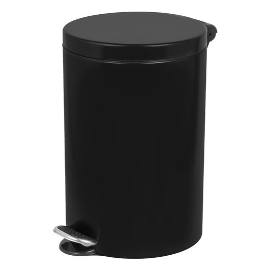 Nášlapný odpadkový koš, černý, 12l