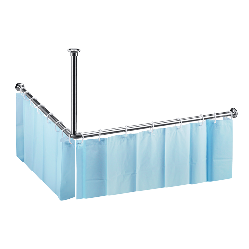 Corner shower curtain rod, 1,400 mm