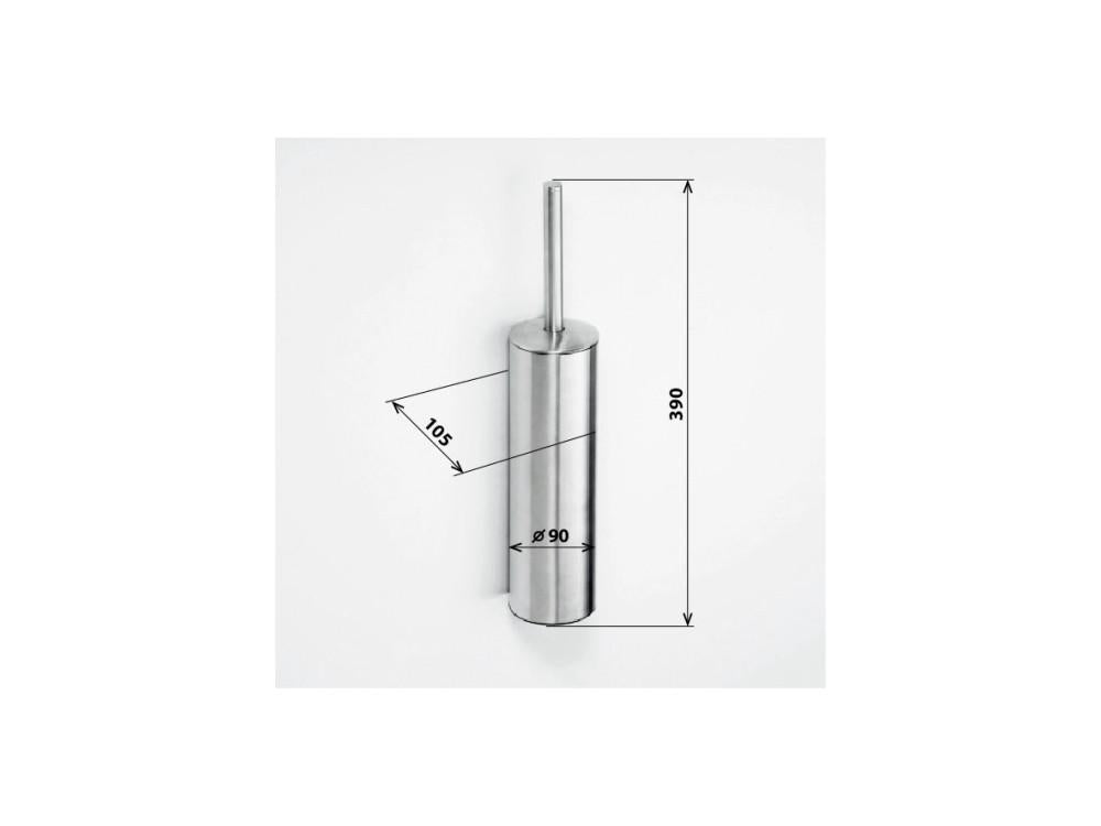 Toilet brush set SATIN, white brush