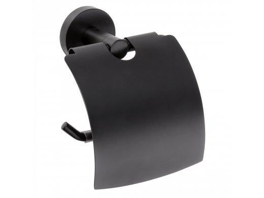 Toilet paper holder with NERO cover