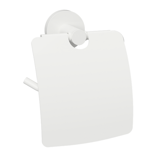 Toilet paper holder with cover WHITE