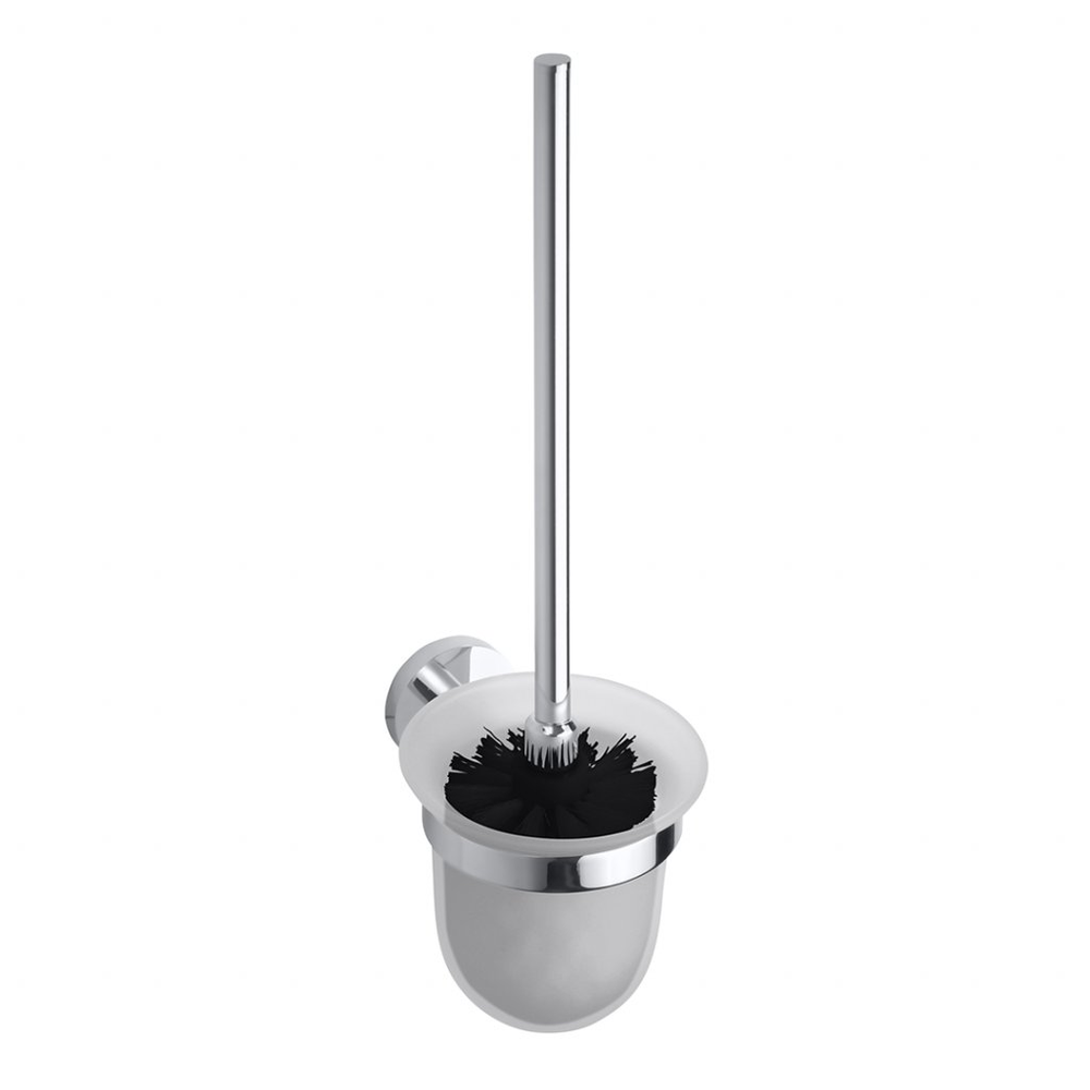 WC kartáč na zavěšení MODERN, skleněný, černý kartáč