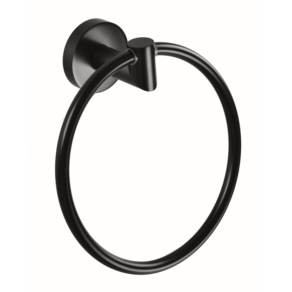 Držák ručníku kruh 160 mm, NERO