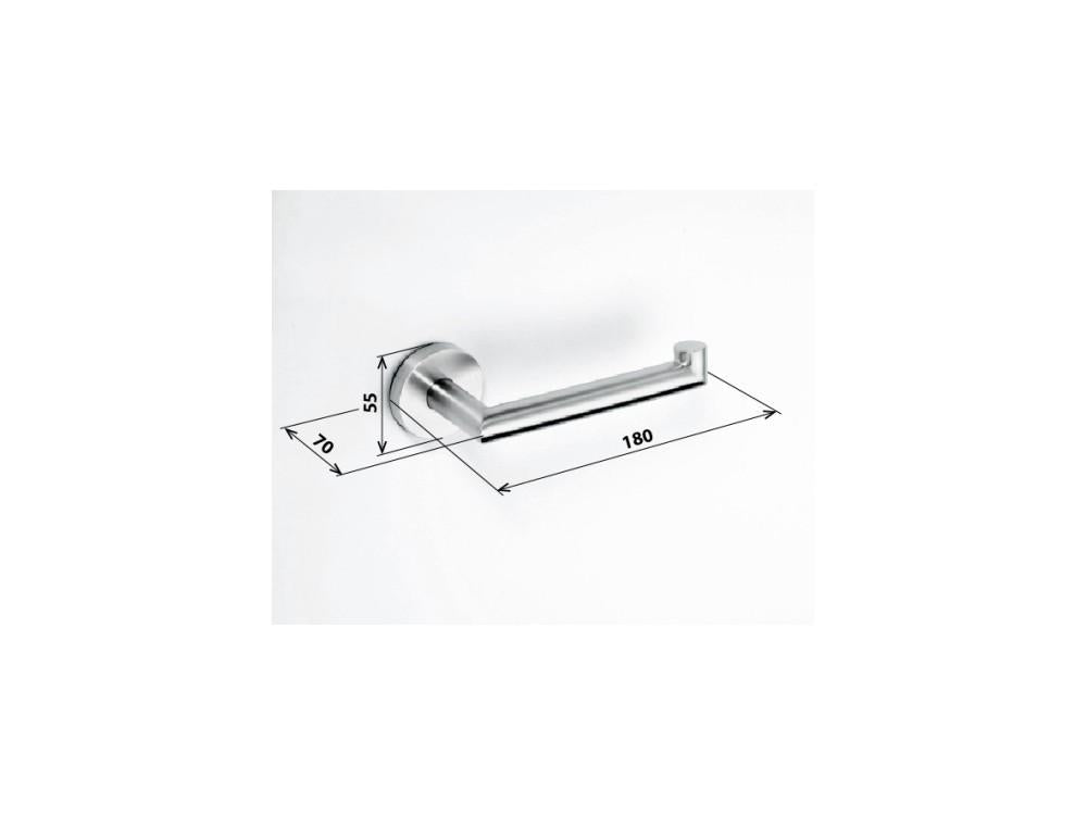 Toilet paper holder without cover SATIN