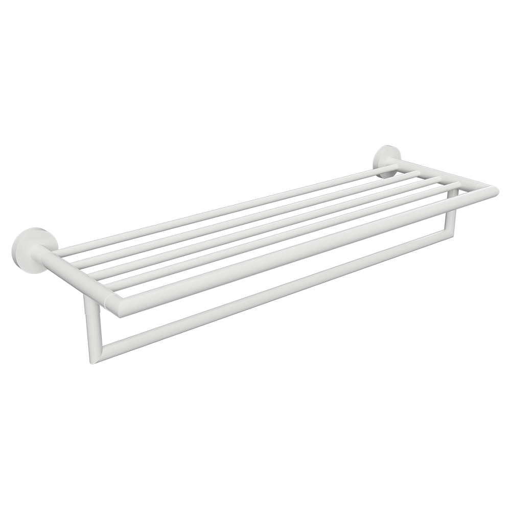 Držák na ručník s lištou BÍLÁ