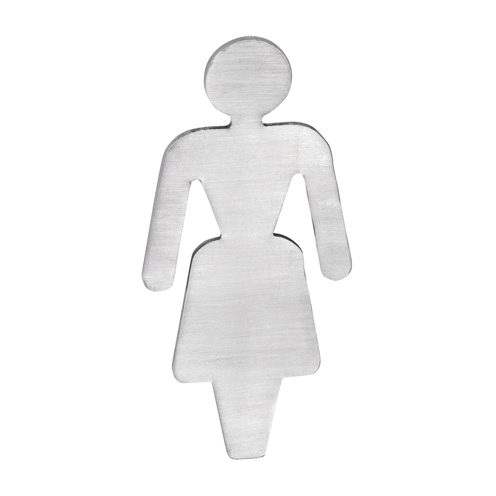 Piktogram - Dámská toaleta B, nerezová předložka