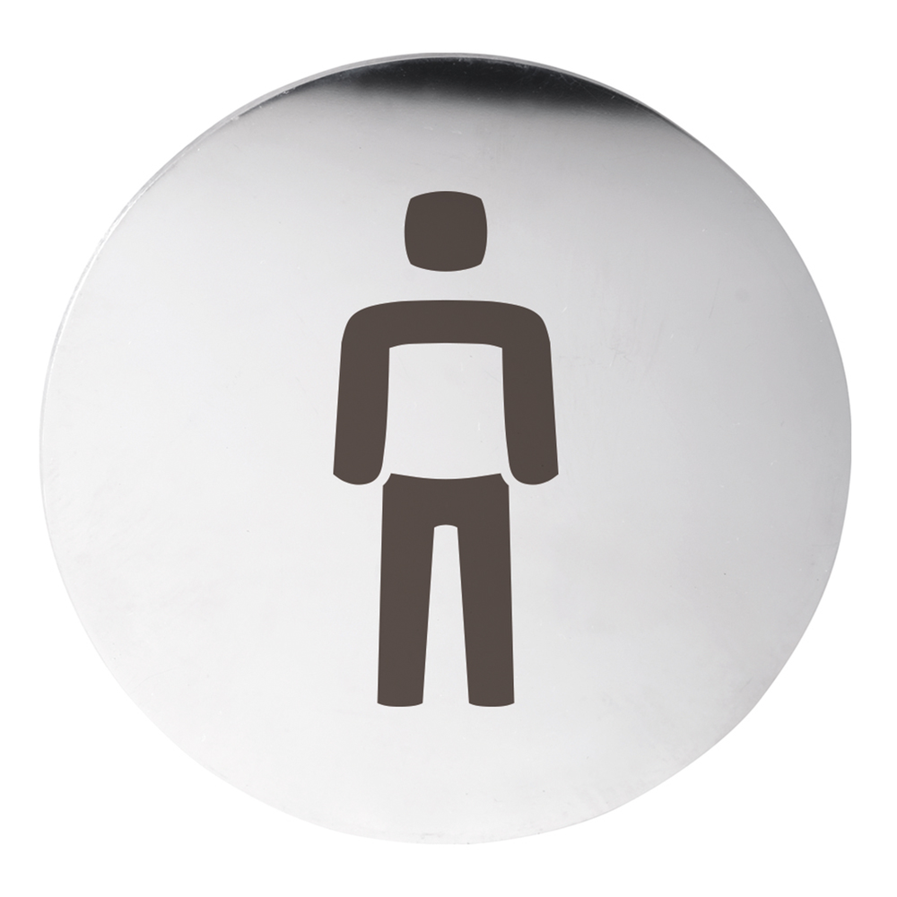 Piktogram - WC Mr. A, nerez lesk