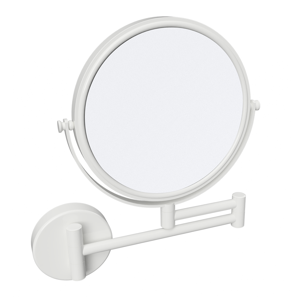 Kulaté kosmetické zrcátko, bílé, ø 190 mm