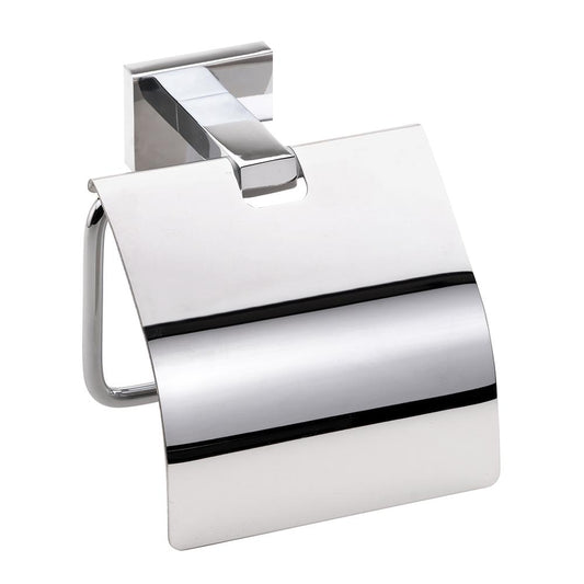Toilet paper holder with SQUARE cover