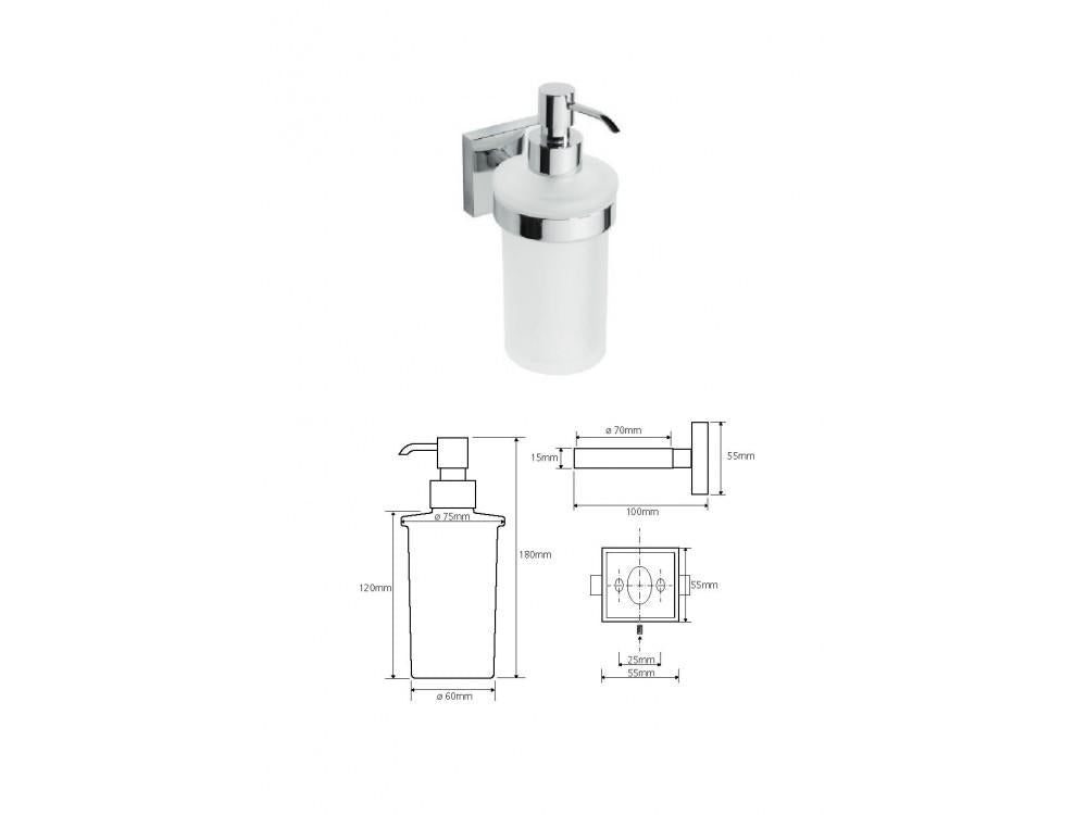 DESIGN liquid soap dispenser, 230 ml
