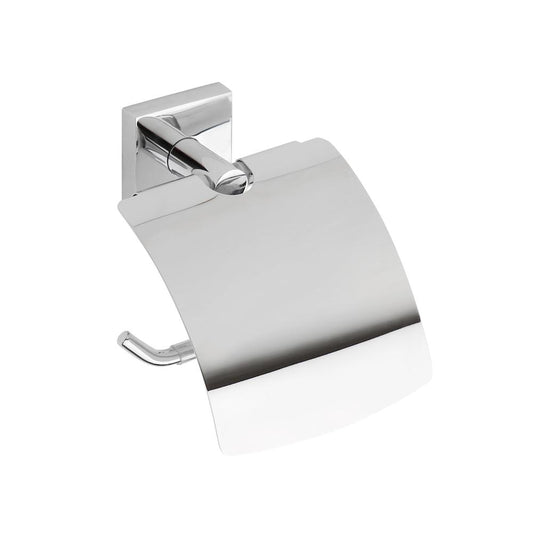 Toilet paper holder with DESIGN cover, top handle