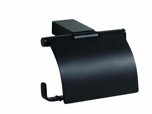 Toilet paper holder with cover NOIR
