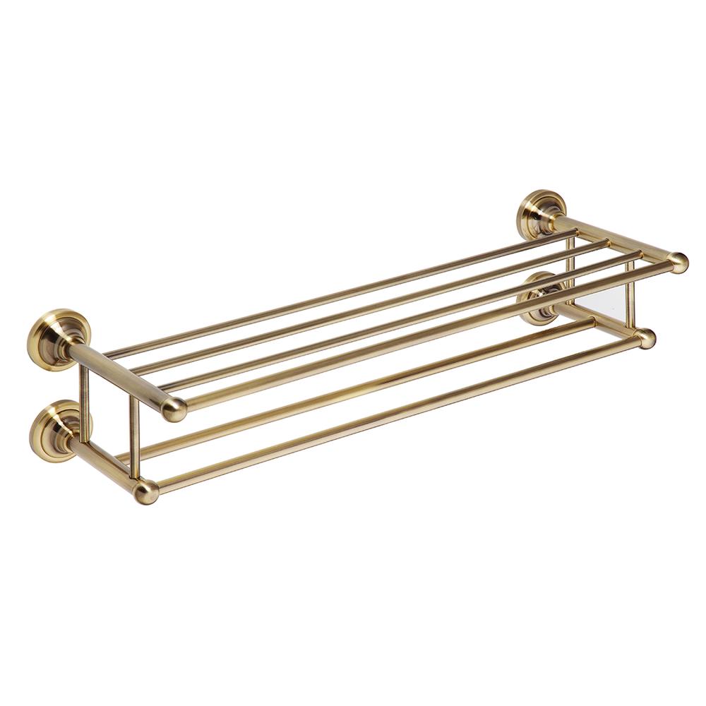 Double towel rail with suspension VINTAGE BRONZE, 665 mm