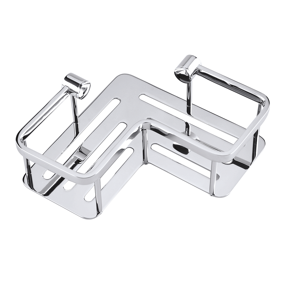 Rohová sprchová police s tyčí B