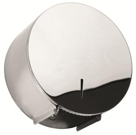 Toilet paper dispenser JUMBO, matt stainless steel, Ø 260 mm