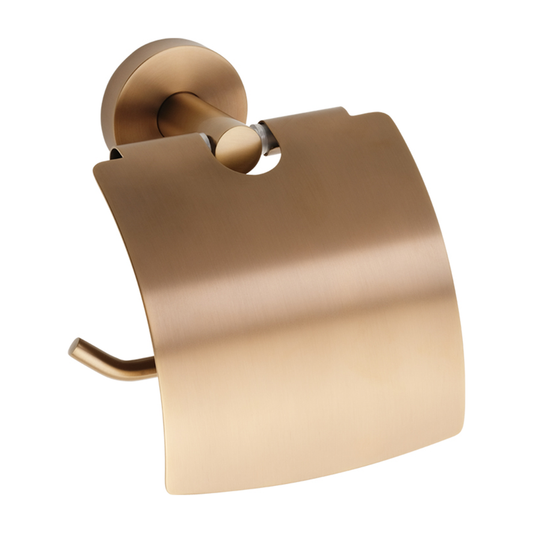 Toilet paper holder with cover, Amber