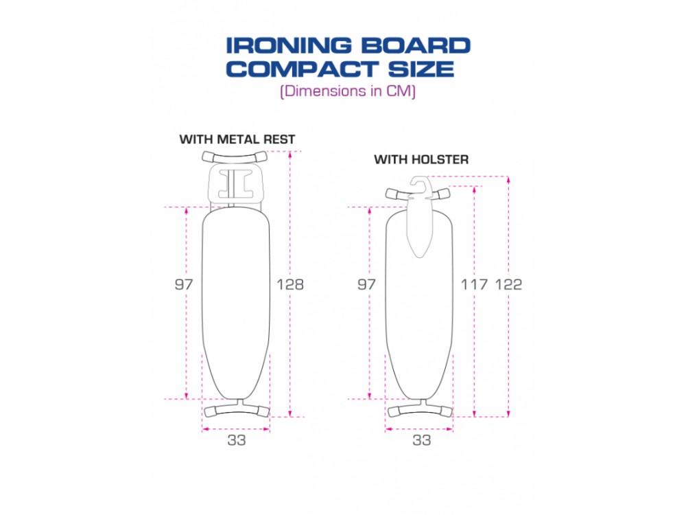 EMBERTON MOULTON ironing board, gray