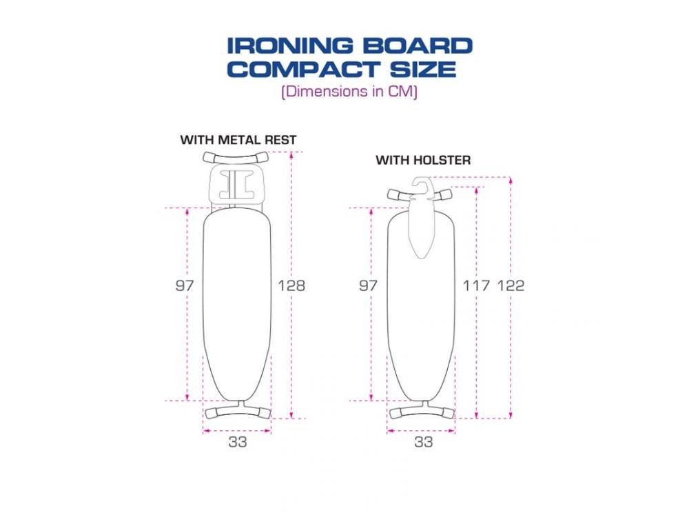 EMBERTON ROTHWELL ironing board, silver