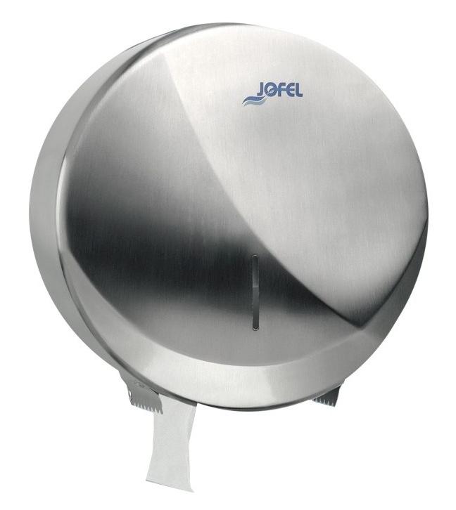 Zásobník toaletního papíru FUTURA, matná nerezová ocel, Ø 270 mm